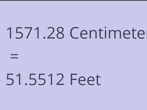 1571.28 CM TO FEET