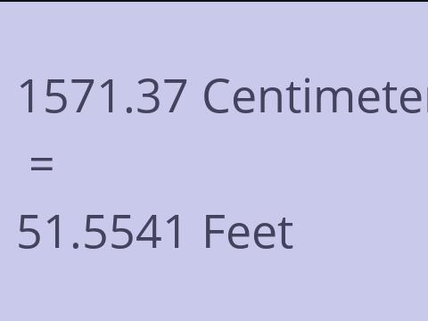 1571.37 CM TO FEET