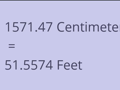 1571.47 CM TO FEET