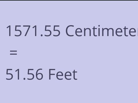 1571.55 CM TO FEET