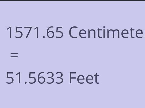 1571.65 CM TO FEET