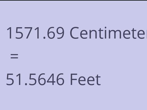 1571.69 CM TO FEET