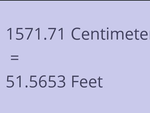 1571.71 CM TO FEET