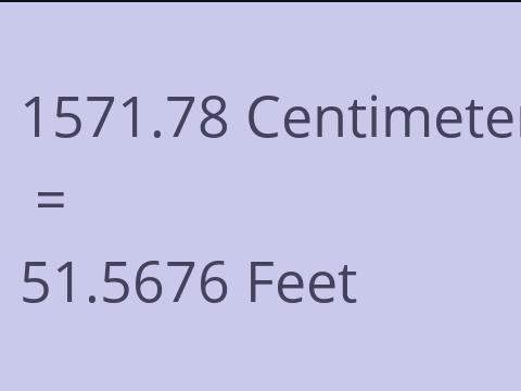 1571.78 CM TO FEET