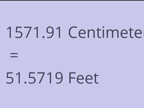 1571.91 CM TO FEET