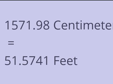 1571.98 CM TO FEET