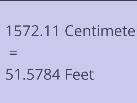 1572.11 CM TO FEET