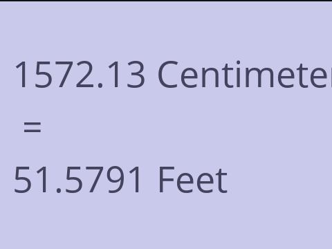 1572.13 CM TO FEET