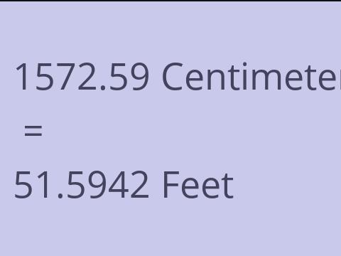 1572.59 CM TO FEET