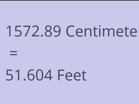 1572.89 CM TO FEET