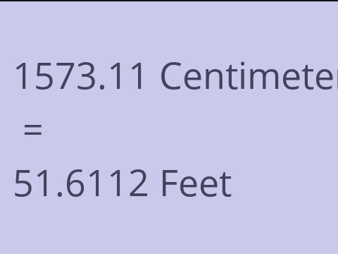 1573.11 CM TO FEET