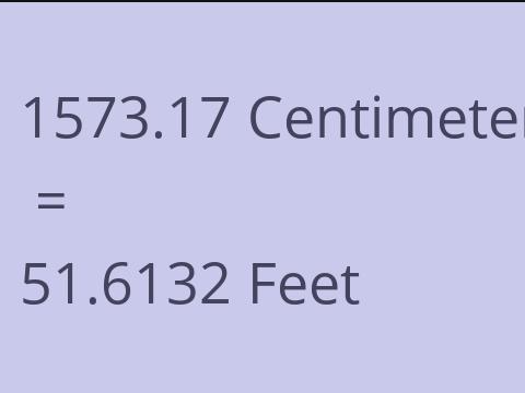 1573.17 CM TO FEET