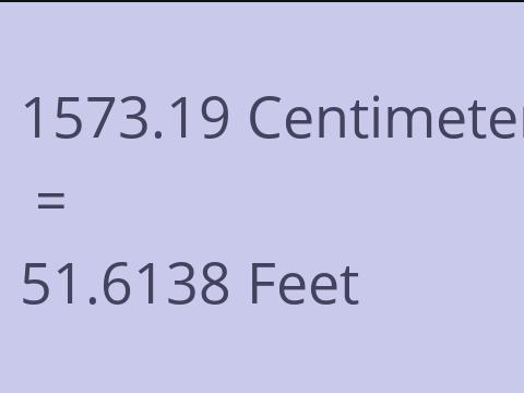 1573.19 CM TO FEET