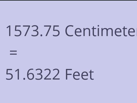 1573.75 CM TO FEET