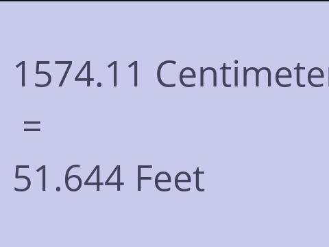 1574.11 CM TO FEET