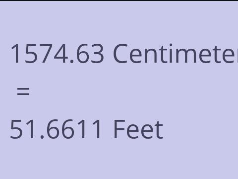 1574.63 CM TO FEET