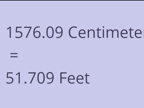 1576.09 CM TO FEET