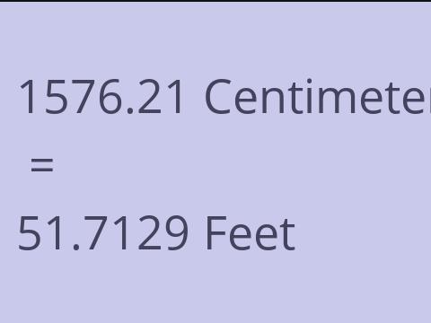 1576.21 CM TO FEET