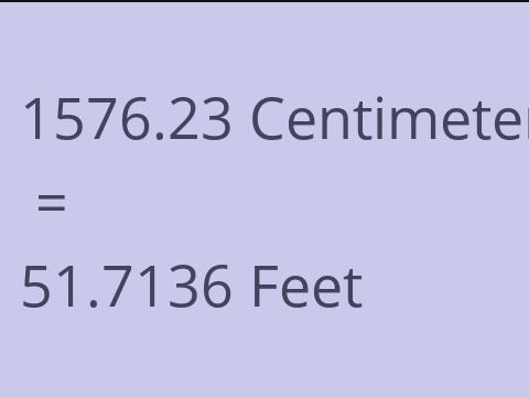 1576.23 CM TO FEET