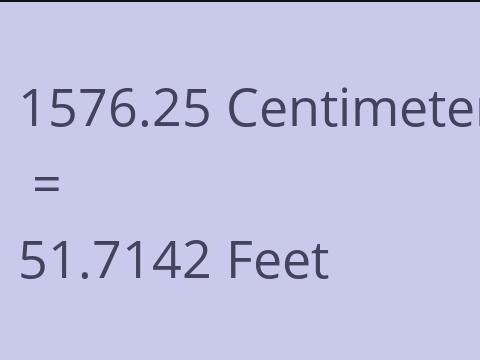 1576.25 CM TO FEET