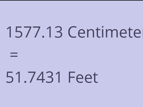 1577.13 CM TO FEET