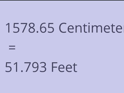 1578.65 CM TO FEET