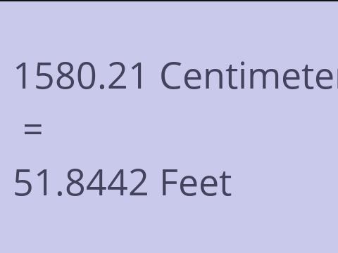 1580.21 CM TO FEET