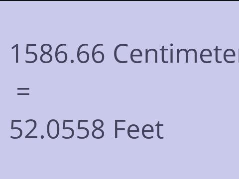 1586.66 CM TO FEET