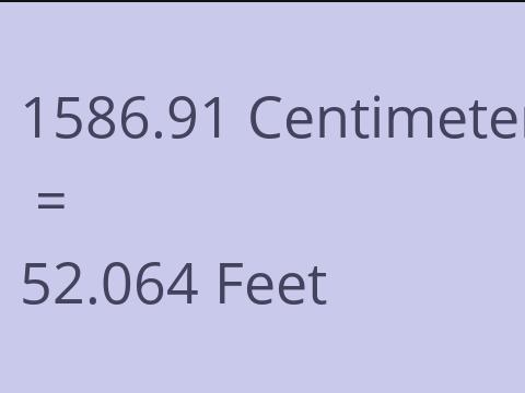 1586.91 CM TO FEET