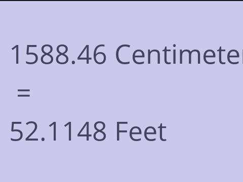 1588.46 CM TO FEET