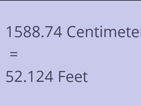 1588.74 CM TO FEET