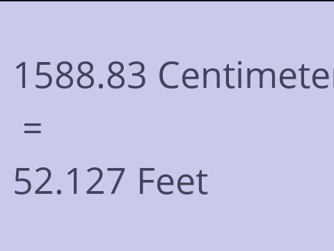 1588.83 CM TO FEET