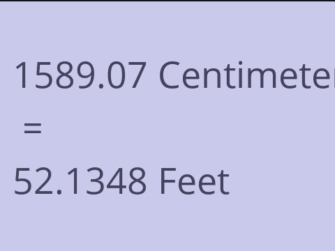 1589.07 CM TO FEET