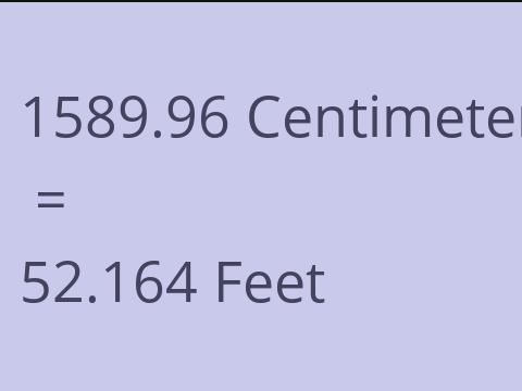 1589.96 CM TO FEET