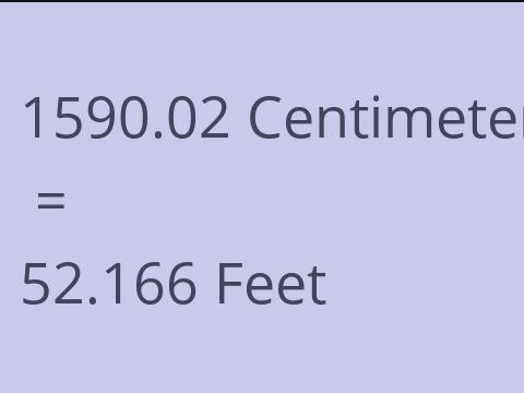 1590.02 CM TO FEET