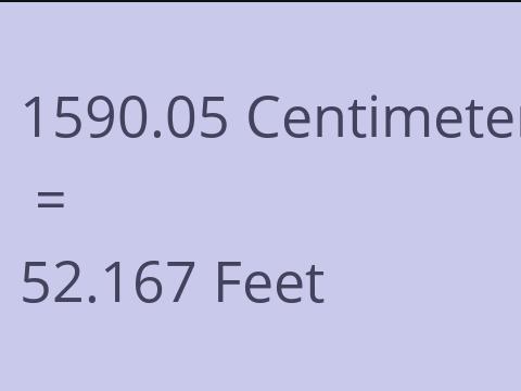 1590.05 CM TO FEET