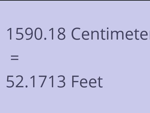 1590.18 CM TO FEET