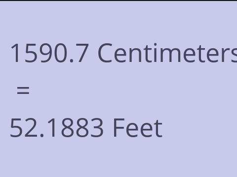 1590.7 CM TO FEET