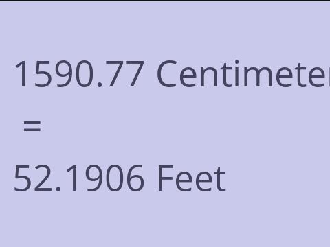 1590.77 CM TO FEET