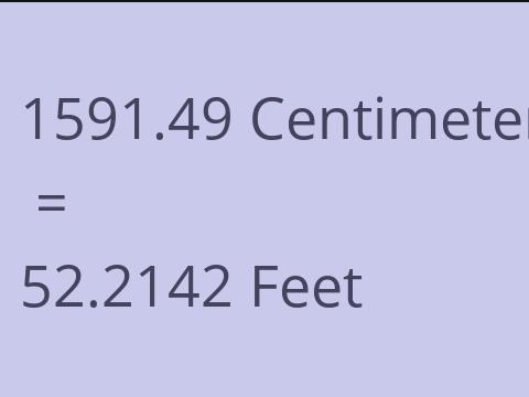 1591.49 CM TO FEET