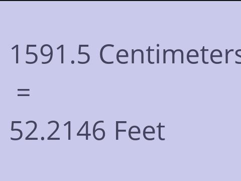 1591.5 CM TO FEET