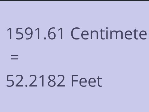 1591.61 CM TO FEET