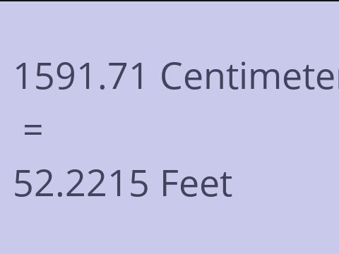 1591.71 CM TO FEET