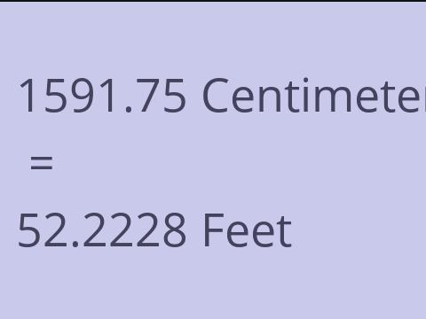 1591.75 CM TO FEET