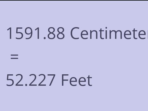 1591.88 CM TO FEET