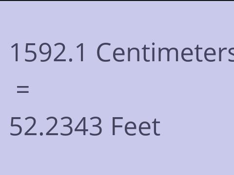 1592.1 CM TO FEET