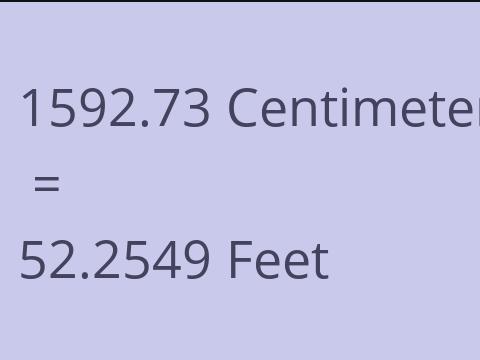 1592.73 CM TO FEET