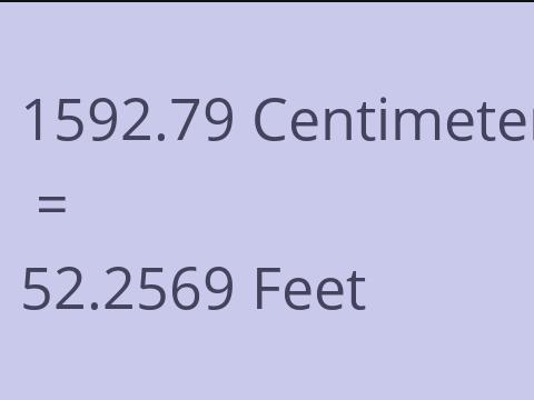 1592.79 CM TO FEET