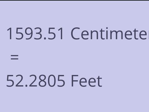 1593.51 CM TO FEET