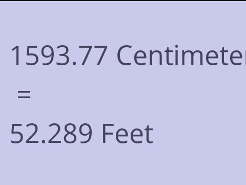 1593.77 CM TO FEET